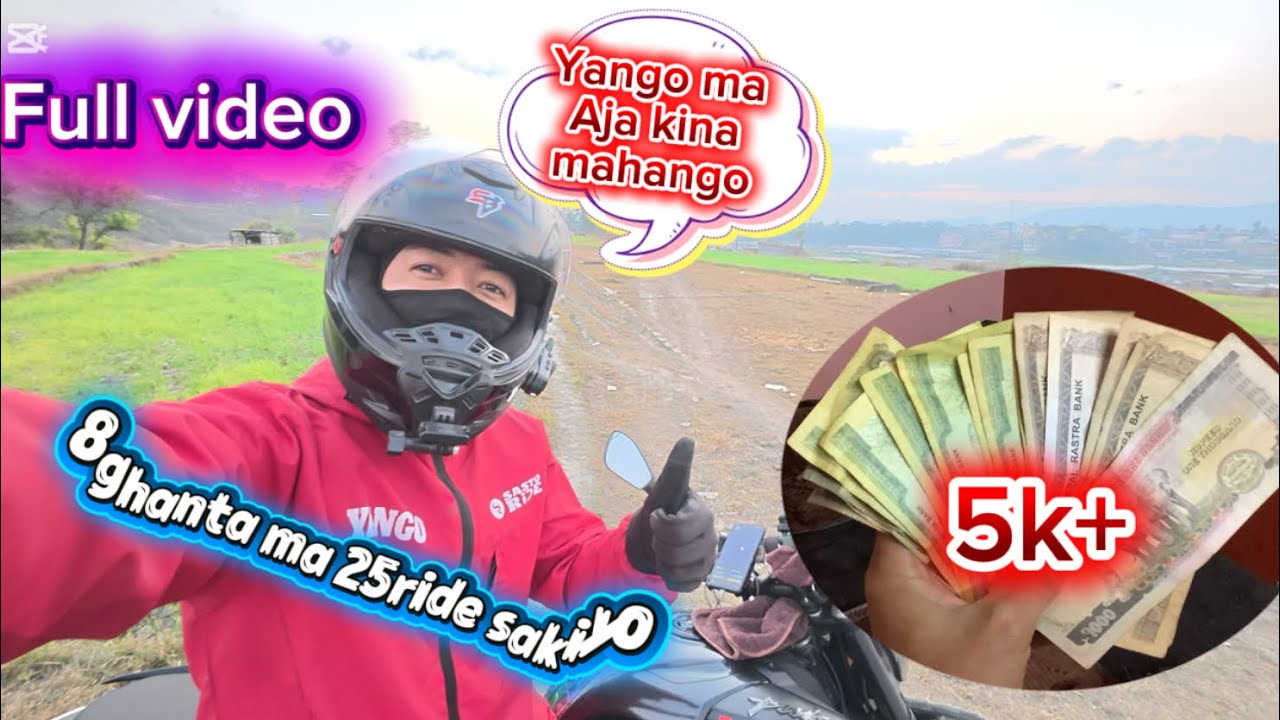 Aja 25 ride 8ghanta ma sakiyo income 5k+ vayo Aja chai ramro vayo kamai aba k halata 🤪indrive Pathao