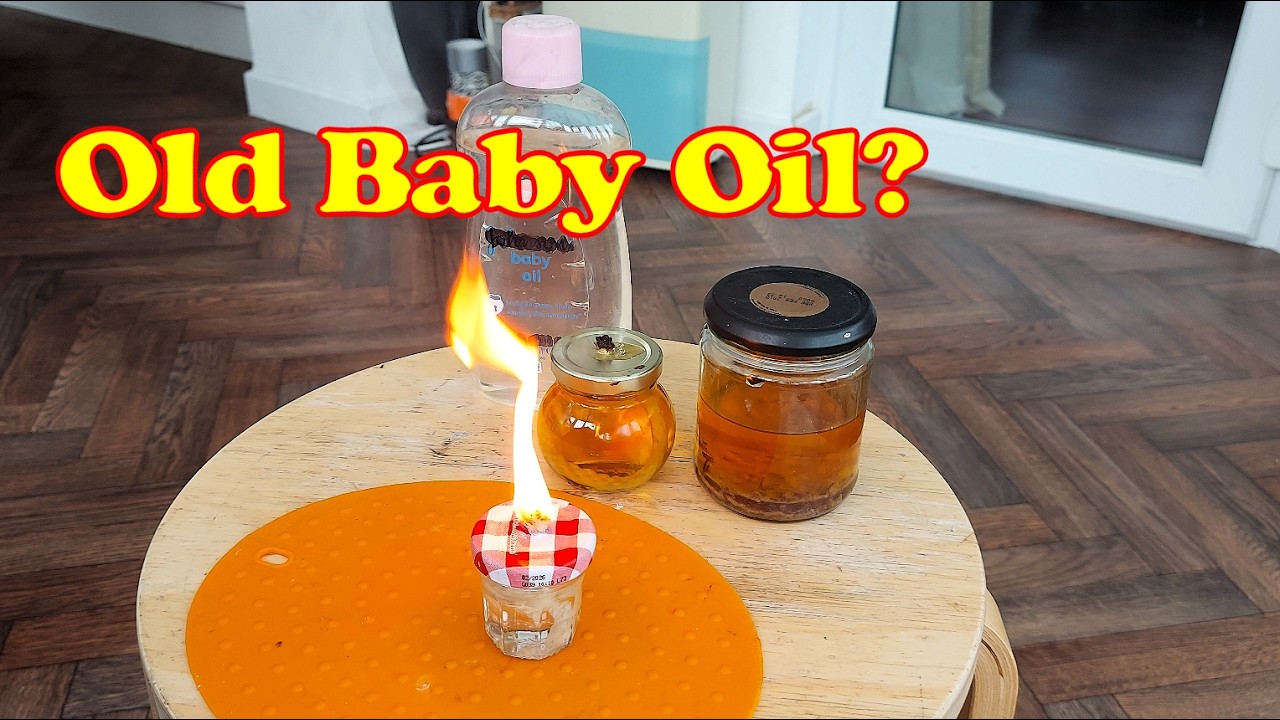 Can I use old baby oil for a lamp?