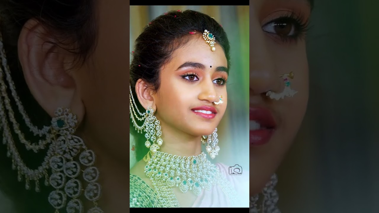 Halfsaree ceremony function traditional outfit||cute client #halfsareeceremony