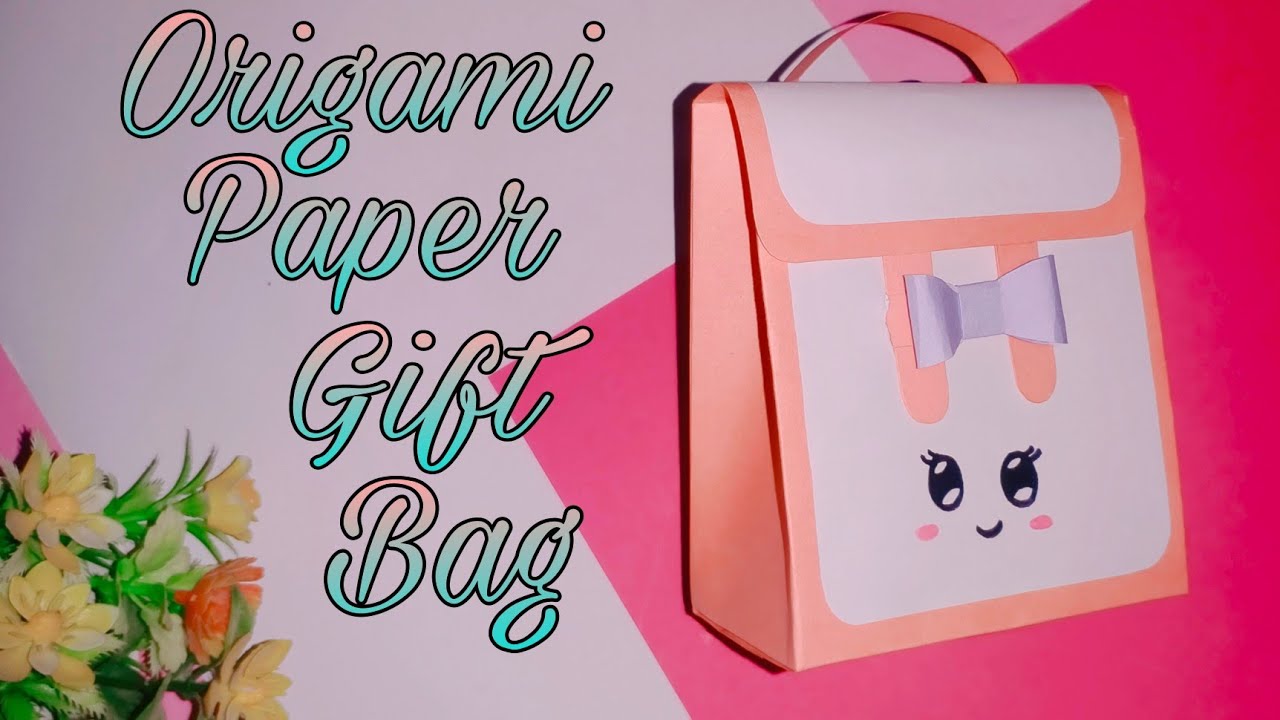 Cute Paper Gift Bag diy easy  | 