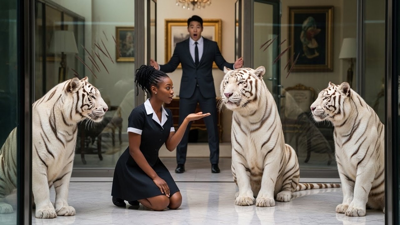 No One Could Tame the Korean Mafia Boss's WHITE TIGERS — Until the Black Maid Said One Word