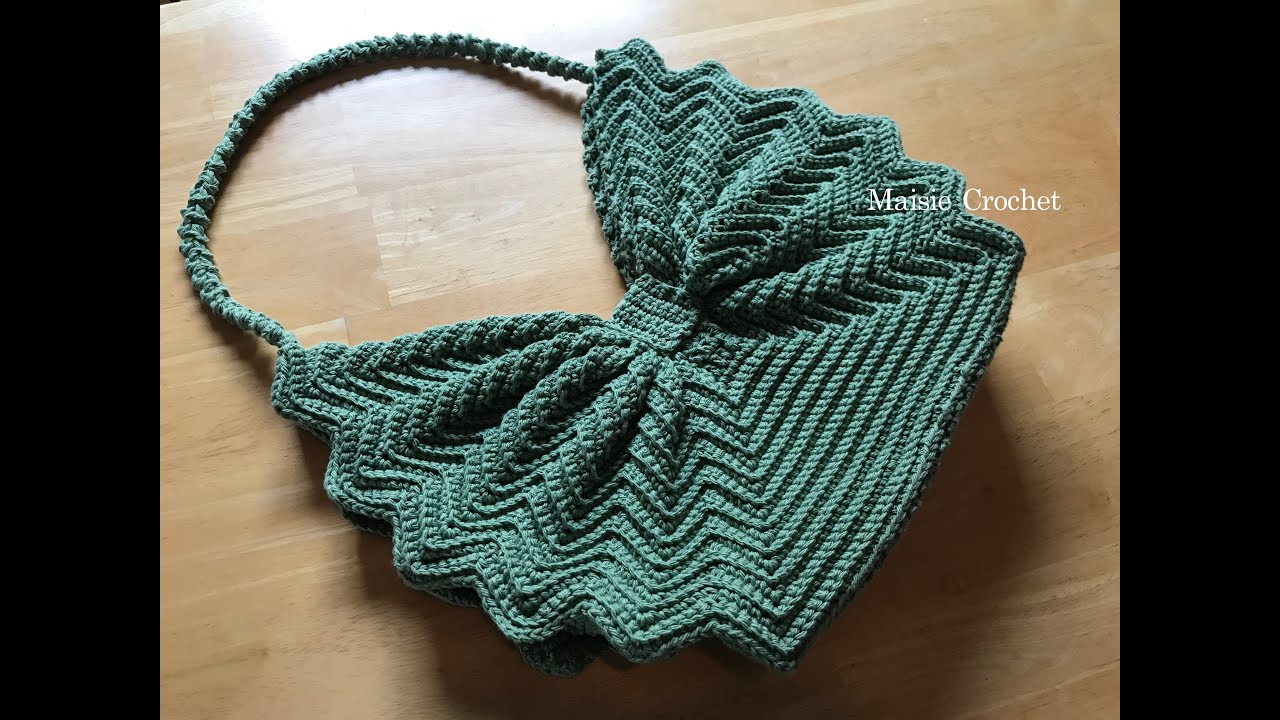 กระเป๋าเชือกฟอก โบว์ โครเชต์ | Maisie Crochet