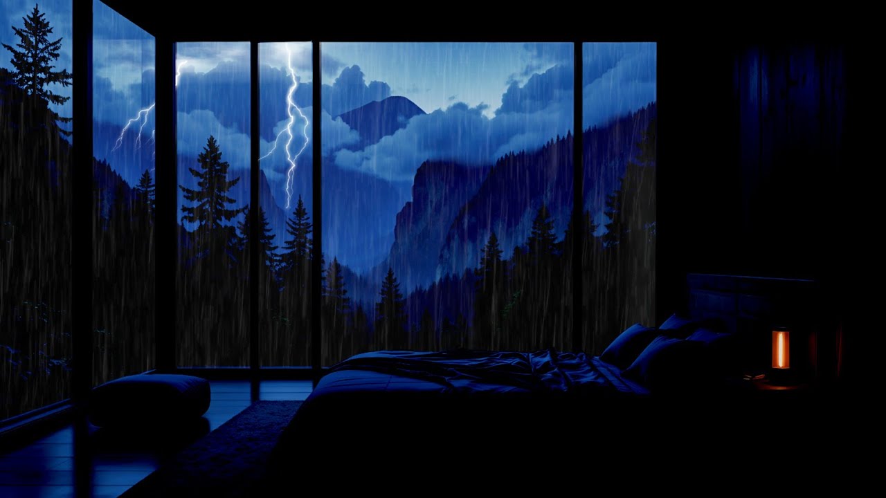 Rainhaven 🌙 Night Rain Sounds for Sleeping | Cozy Window Rain Ambience