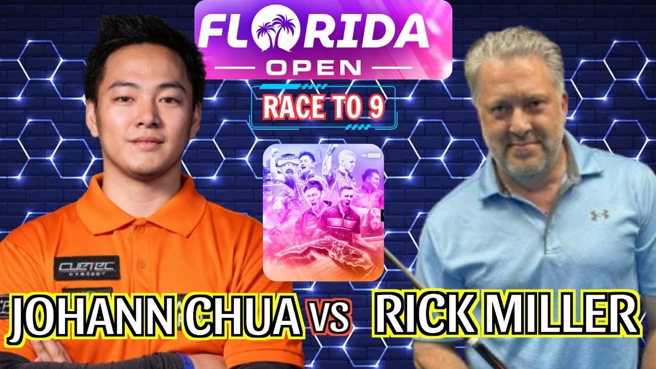 JOHANN CHUA VS RICK MILLER - A feast for the eyes!  FLORIDA OPEN