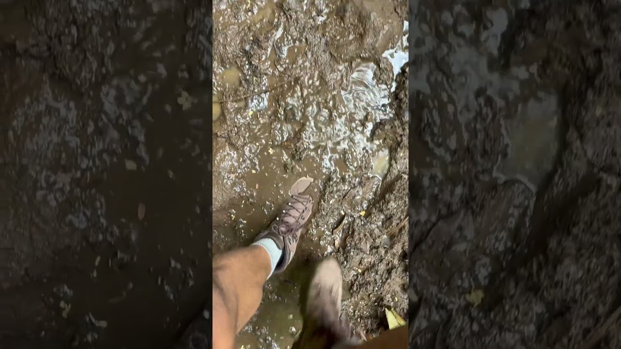 Lowa Evo Renegade GTX Mid Hiking Boots - Walking Through Thick Mud