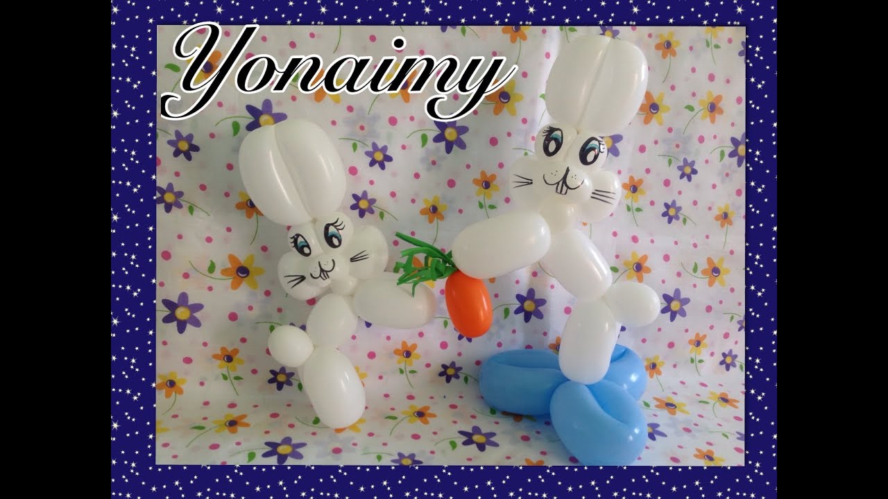 CONEJITO FIGURA FACIL .- EASY BALLOON BUNNY .