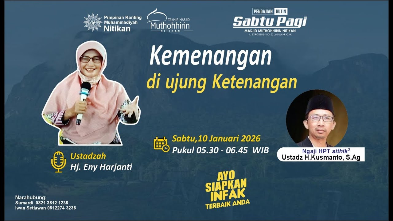 🔴LIVE! #KajianOnline | Kemenangan di ujung Ketenangan | Ustadzah Hj. Eny Harjanti