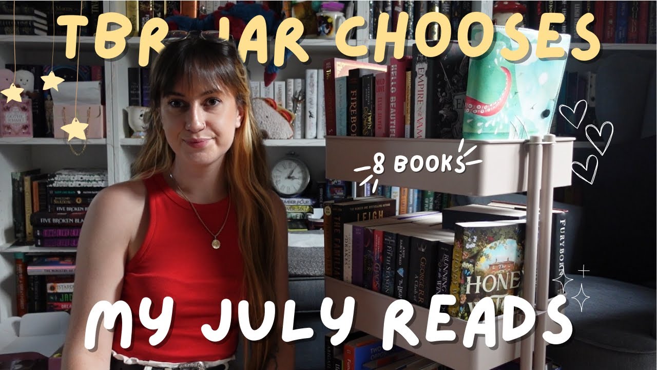 TBR jar chooses my july reads🧡🎬✨