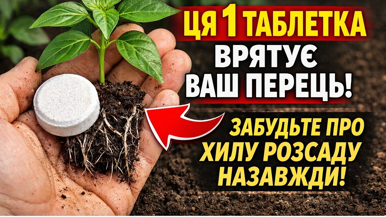 ЦЯ 1 ТАБЛЕТКА врятує ваш перець! Забудьте про хилу розсаду НАЗАВЖДИ!