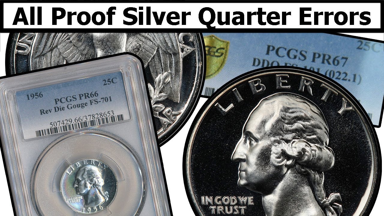 Proof Silver Washington Quarter Errors & Varieties Complete Guide - Values & Clear Explanation