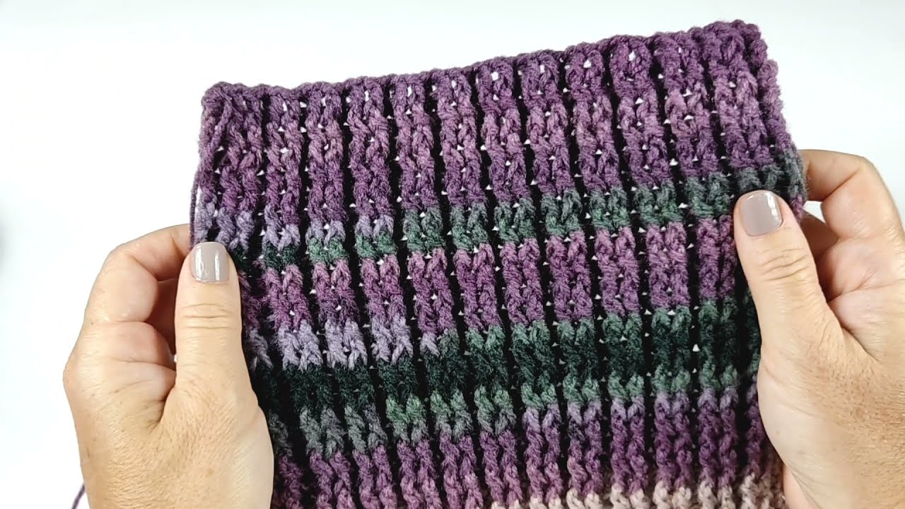 PONTO FANTASIA DE CROCHE  Barra 2x2 Crochê Simone Eleoterio