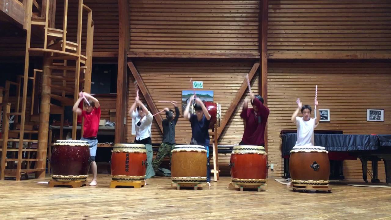 黄柳野高校 長篠陣太鼓 練習