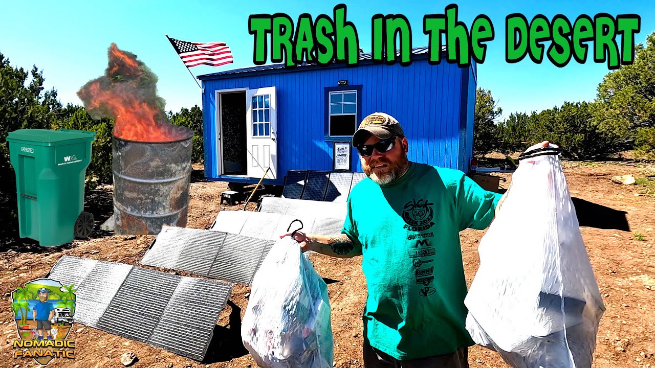 What I Do With Trash Off-Grid In High Desert (And Handyman Fails)