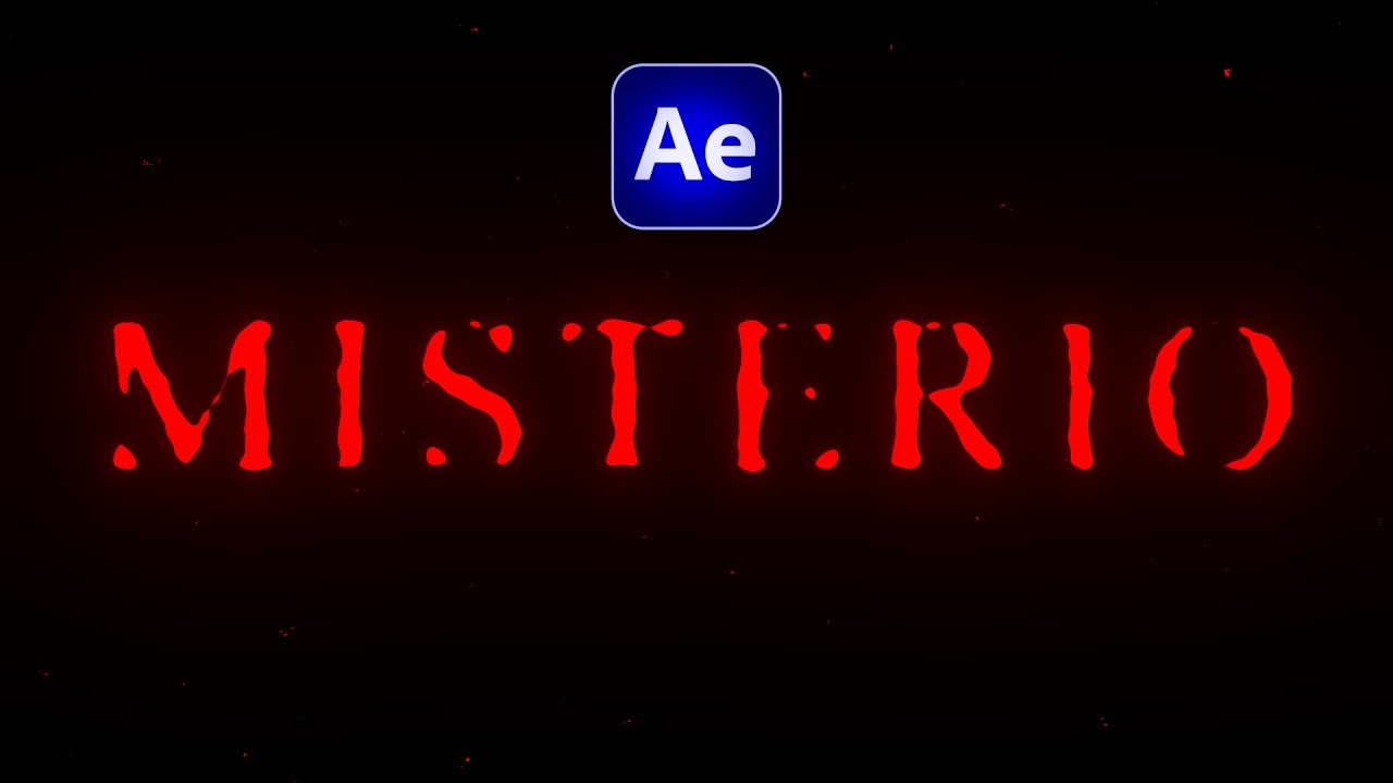 Animar TEXTO estilo MISTERIO y TERROR en After Effects
