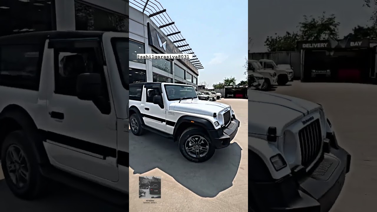 Finally New Mahindra Thar White Colour is here 2023 Thar Lx 4x2 Diesel 1.5L - Rs11.49L