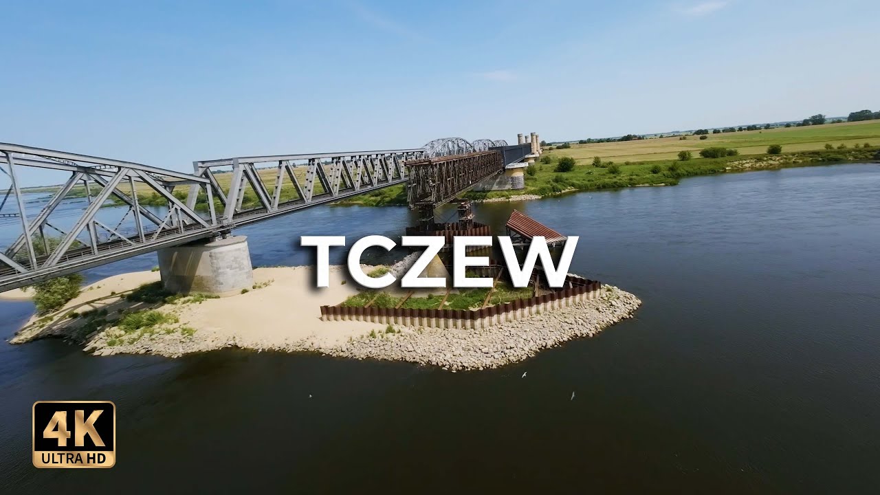 Tczew Один из старейших городов Pomerania dji avata исцеляет город ™ [4K] Польша