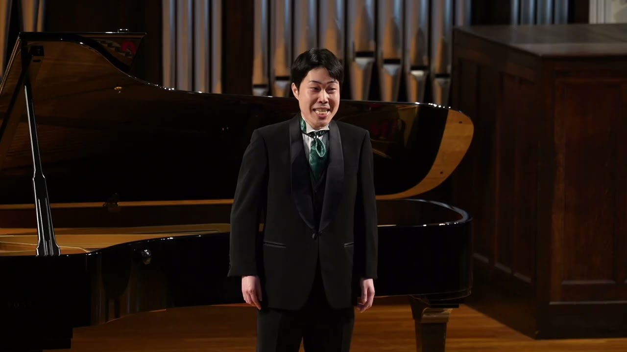 第二位・木下記念賞（銀）：松浦宗梧（令和7年度奏楽堂日本歌曲コンクール第36回歌唱部門本選会）