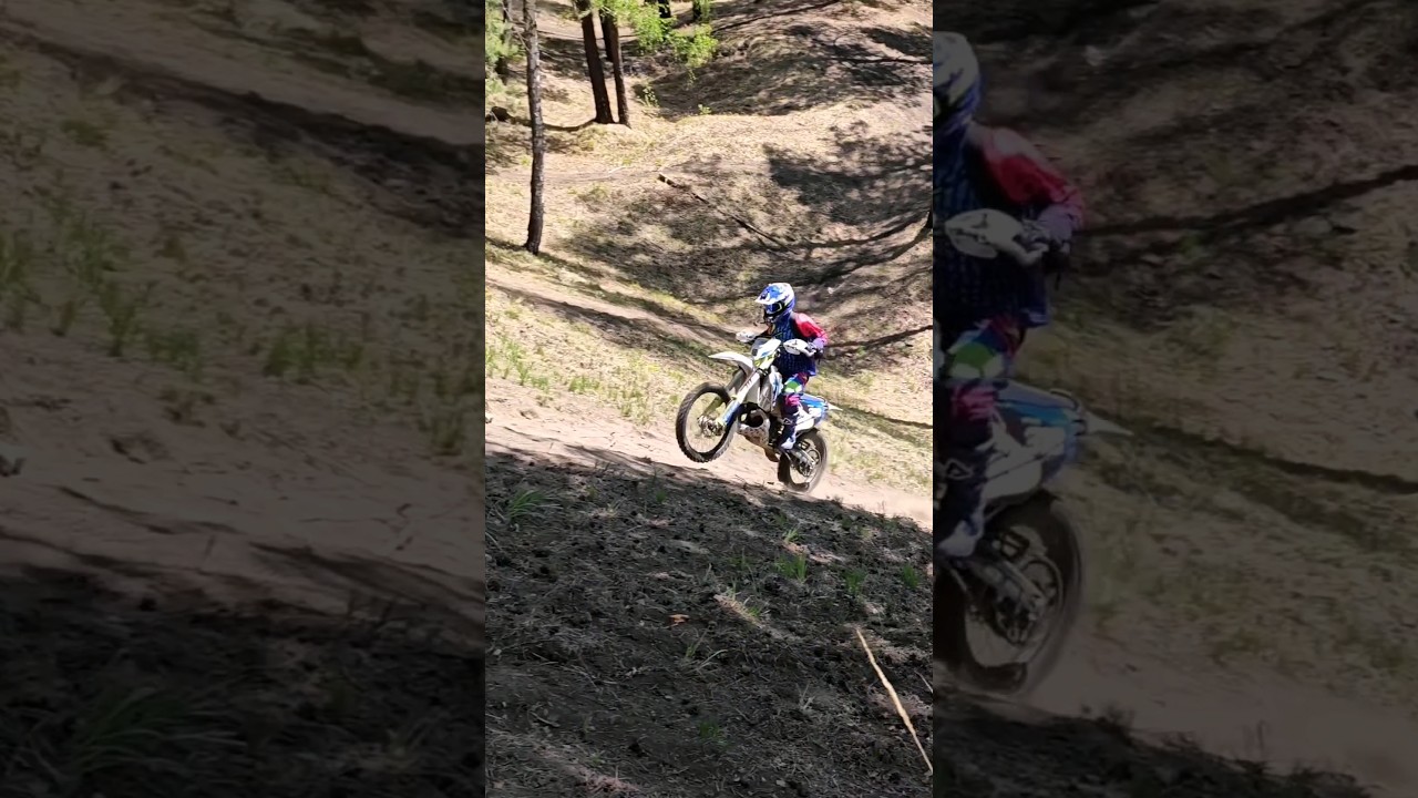 Тест на горочке Husqvarna TE250i 2t🏍👈🔥 Заехала с 3 попытки🔥 страшно и непривычно на 2т после 4т🥺😵&zwj;💫🙄