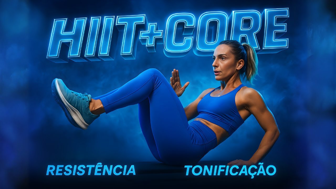 💥 HIIT + CORE | Queime Gordura e Fortaleça o Abdômen com Energia Total!