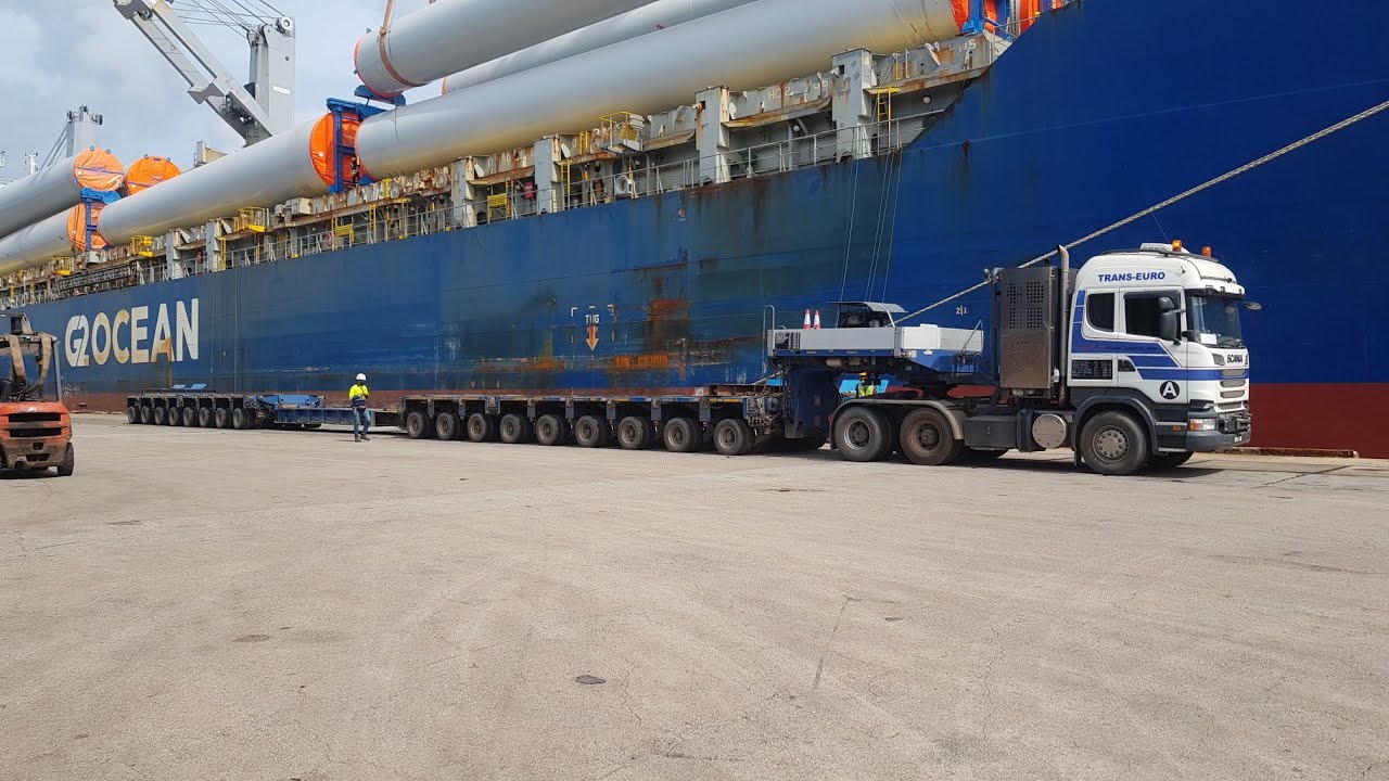 SCANIA R730 V8 FIRST IN MALAYSIA WITH GOLDHOFER MULTI AXLE TRAILER.