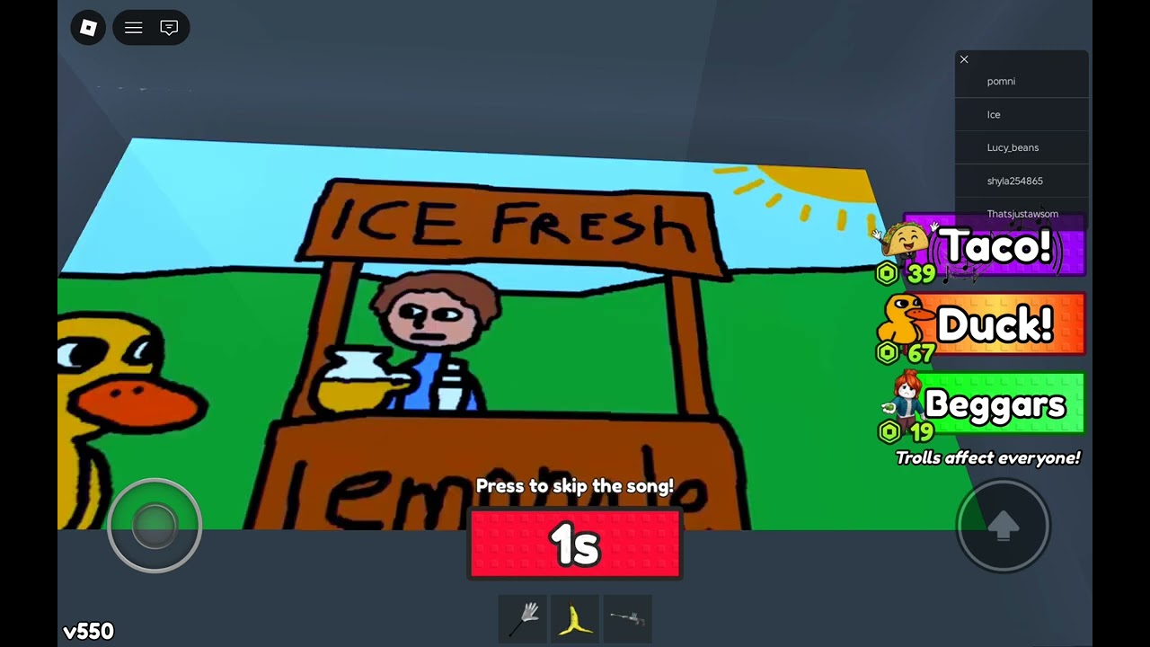 Would you rather watch the  duck song