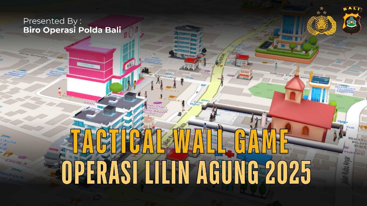 Polda Bali Matangkan Strategi Pengamanan Nataru 2025 melalui Simulasi Tactical Wall Game