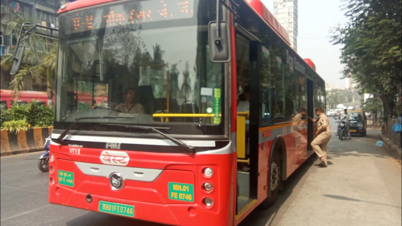Travelling in the latest ac bus of B.E.S.T. (A-4)