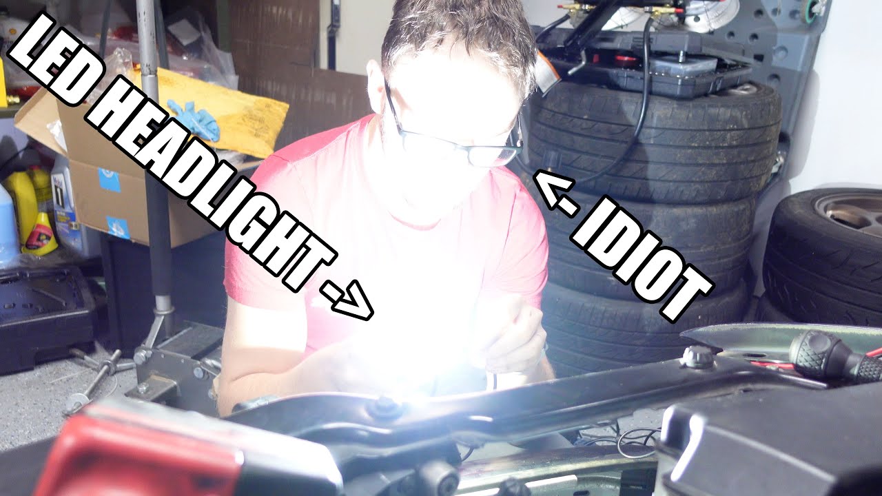 Swapping my D2S HIDs out for LEDs on my E46 BMW!