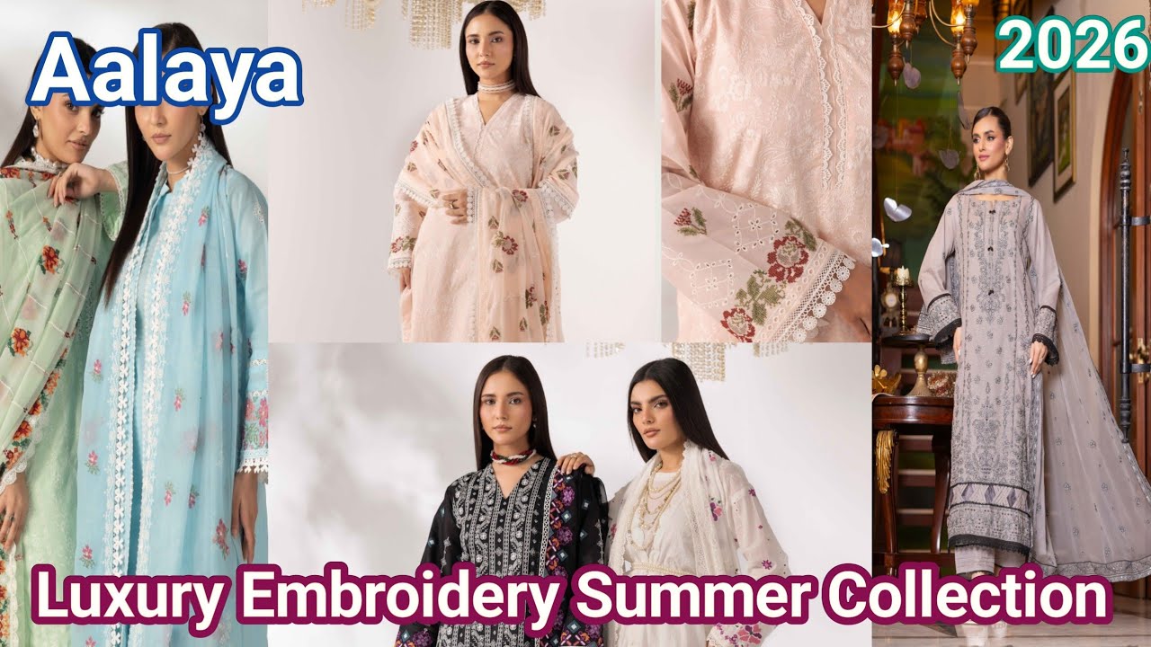 Aalaya by Elegance Aura| Luxury Embroidery Summer Collection 2026 #viralvideo #foryou 