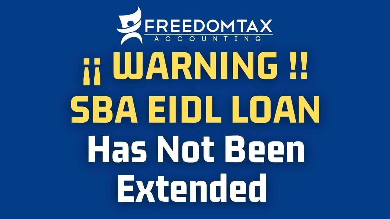 SBA EIDL Loan Update - More Funds and Extension Have NOT Been Approved