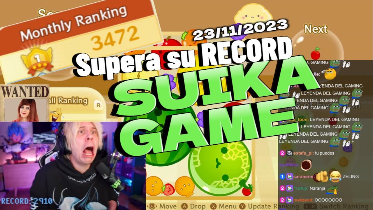PARTIDA COMPLETA - RUBIUS supera su RECORD y el de ZELING en SUIKA GAME 🍒🍊|| DIRECTO 23/11/23