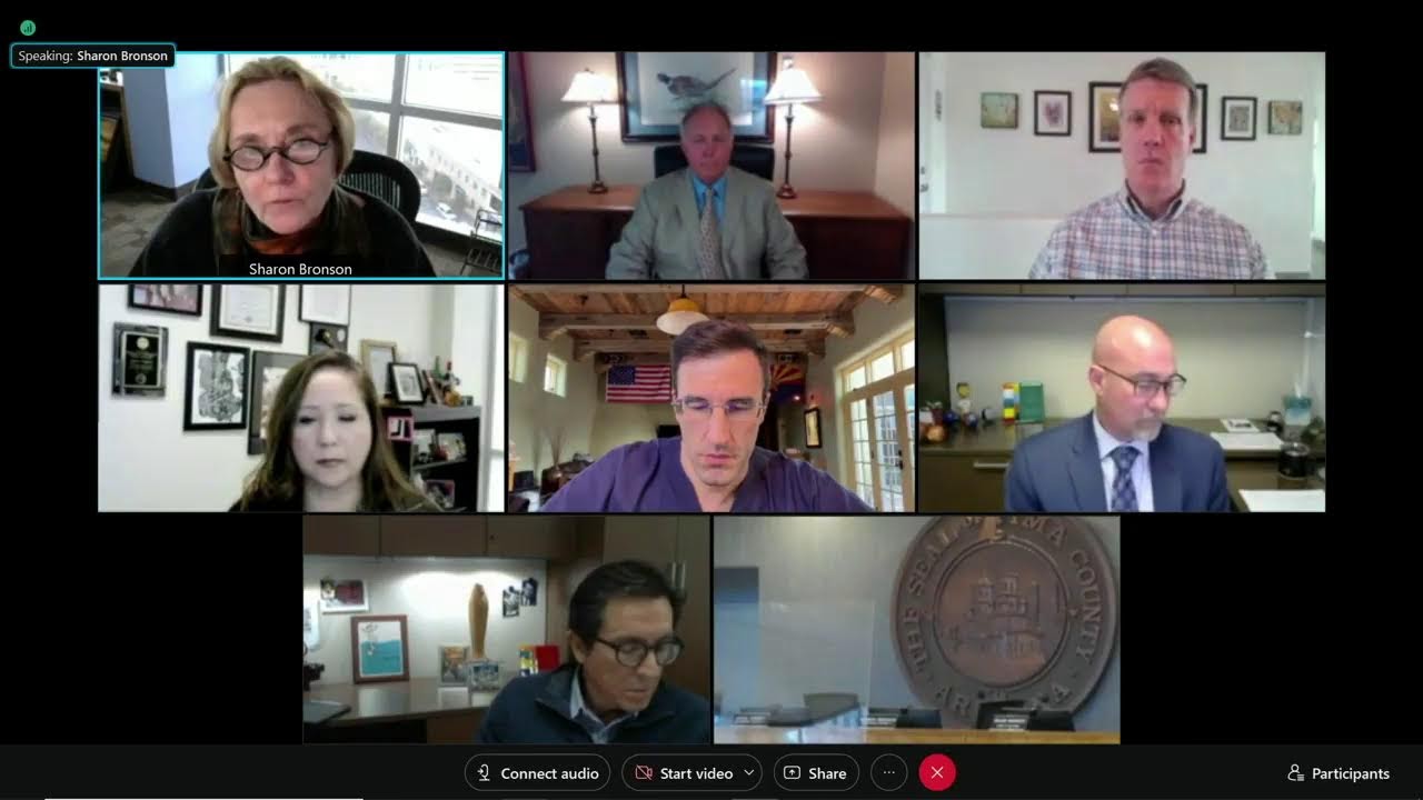 Заседание Совета наблюдателей округа Пима, 18 января 2022 г. Часть 1 из 2