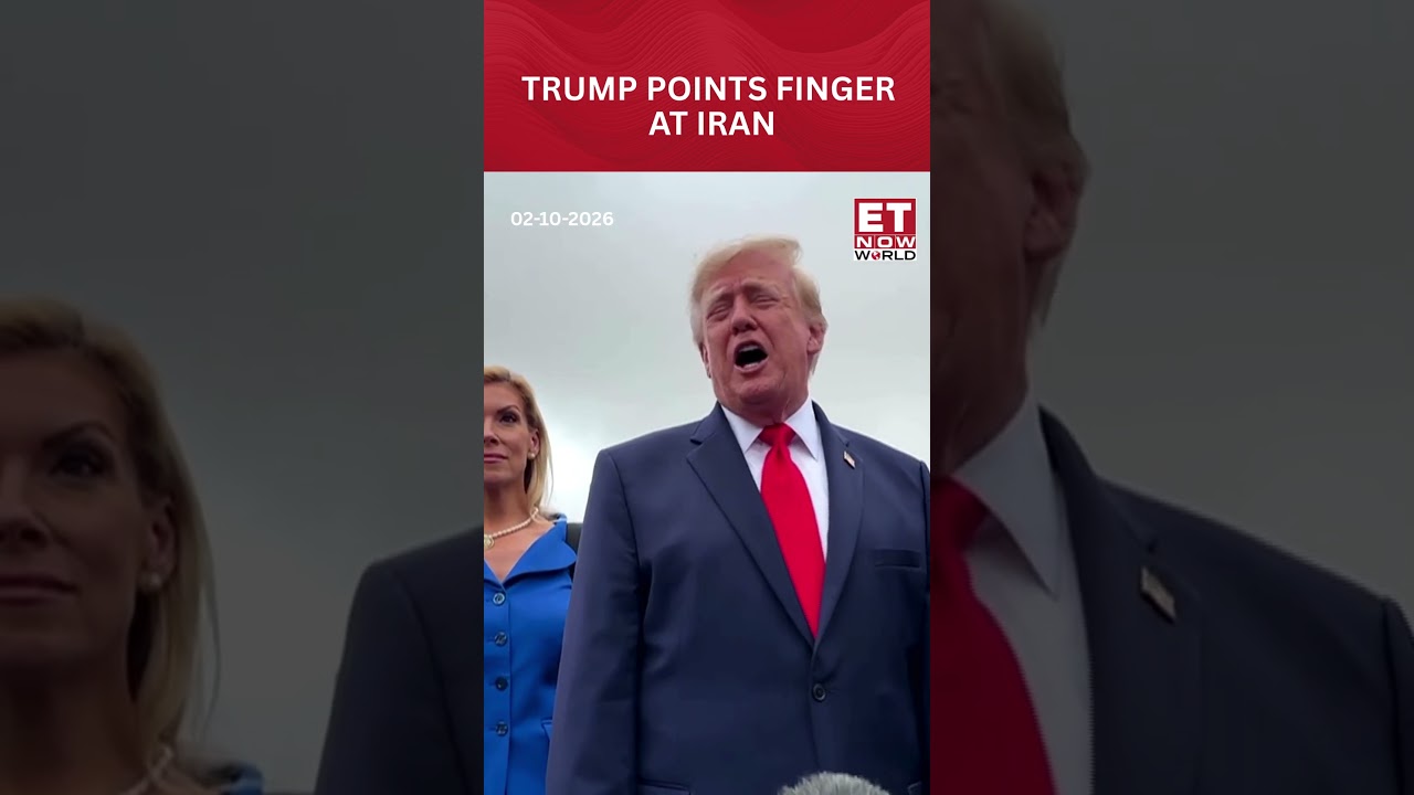 Trump Says &lsquo;It&rsquo;s Looking Like&rsquo; Iran Was Involved in UK Air Base Incident #shorts #trump #iran
