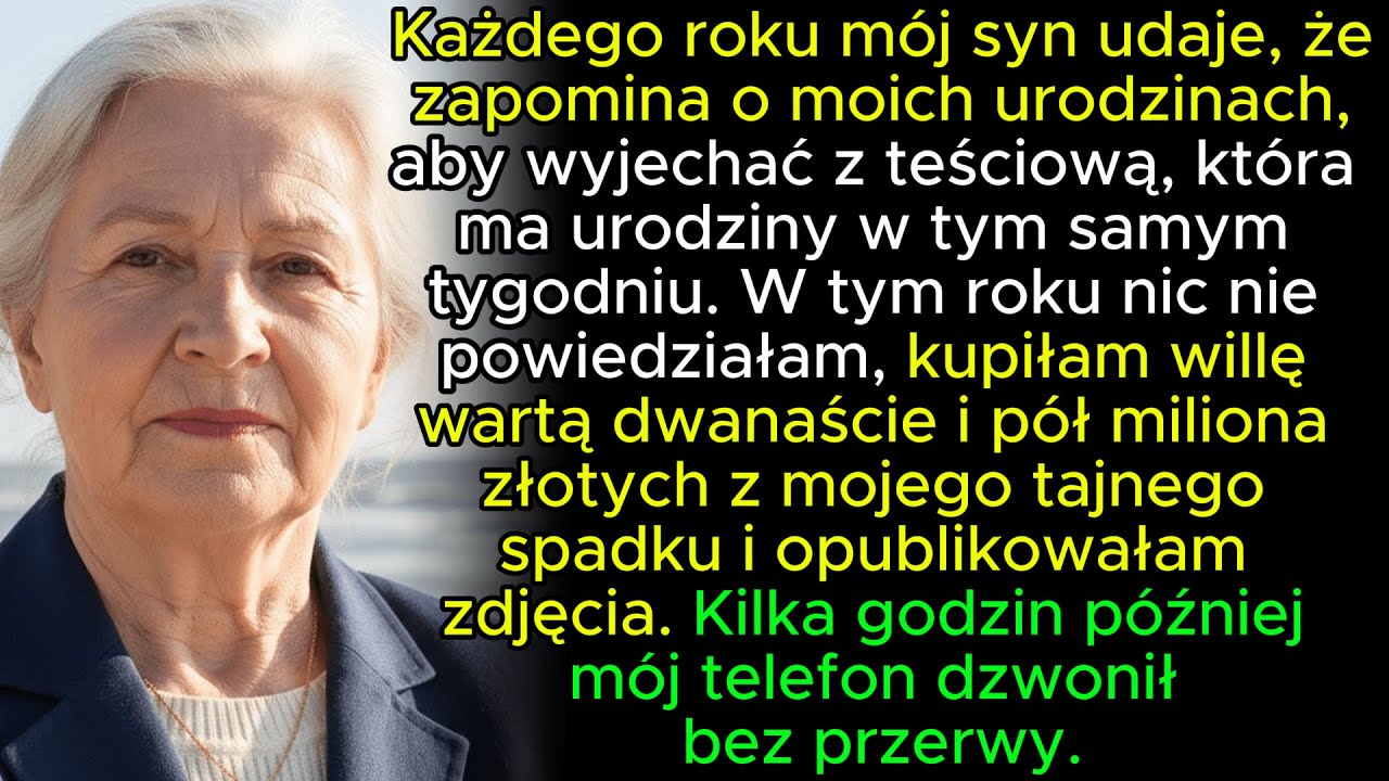 Każdego roku rodzina zapominała o moich urodzinach. W tym roku milczałam i kupiłam willę, więc oni…