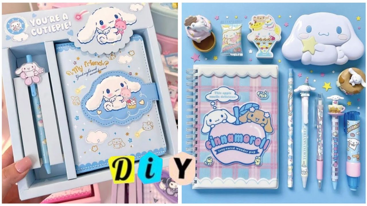 4 cinnamon roll *stationery supplies* at home | School craft ideas
