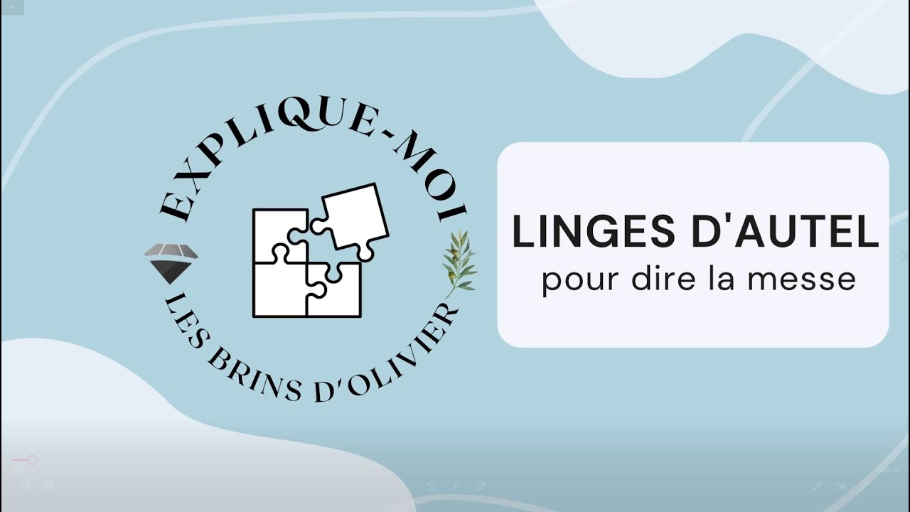 Explique-moi les 4 linges d'autel utilisés à la messe : corporal, pale, purificatoire et manuterge