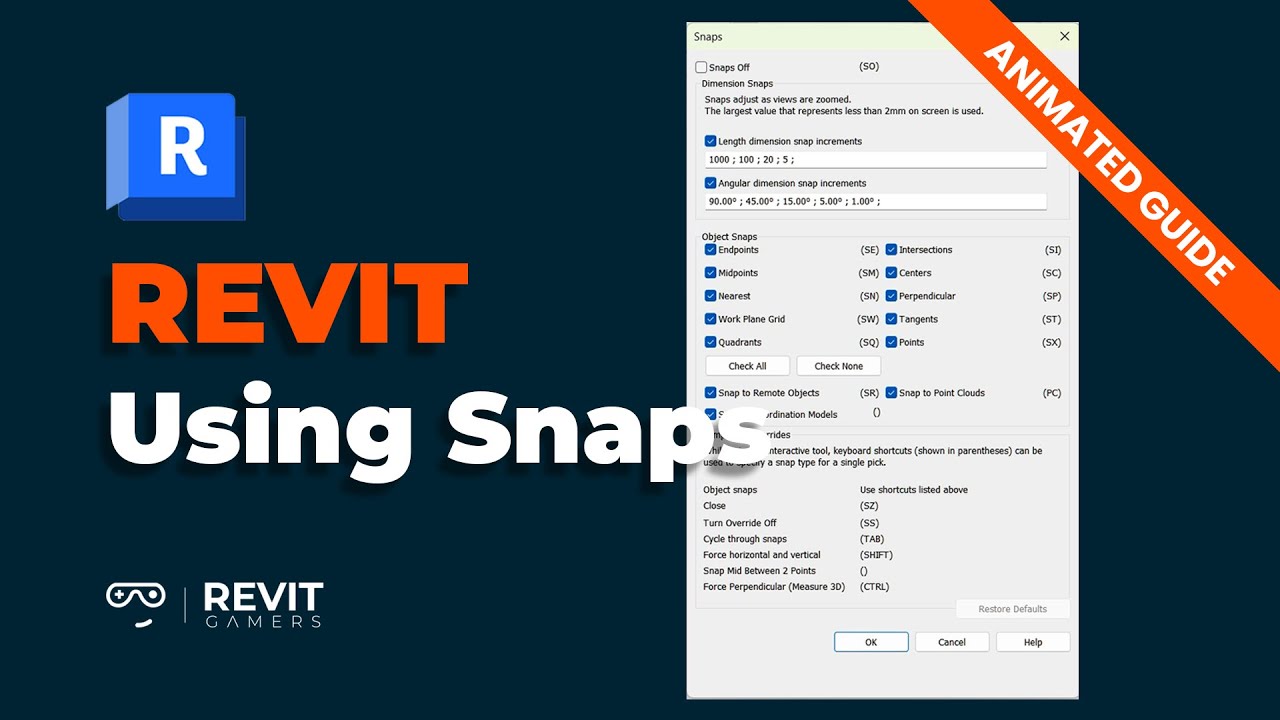 Master Revit Snaps: Build with Precision Every Time!