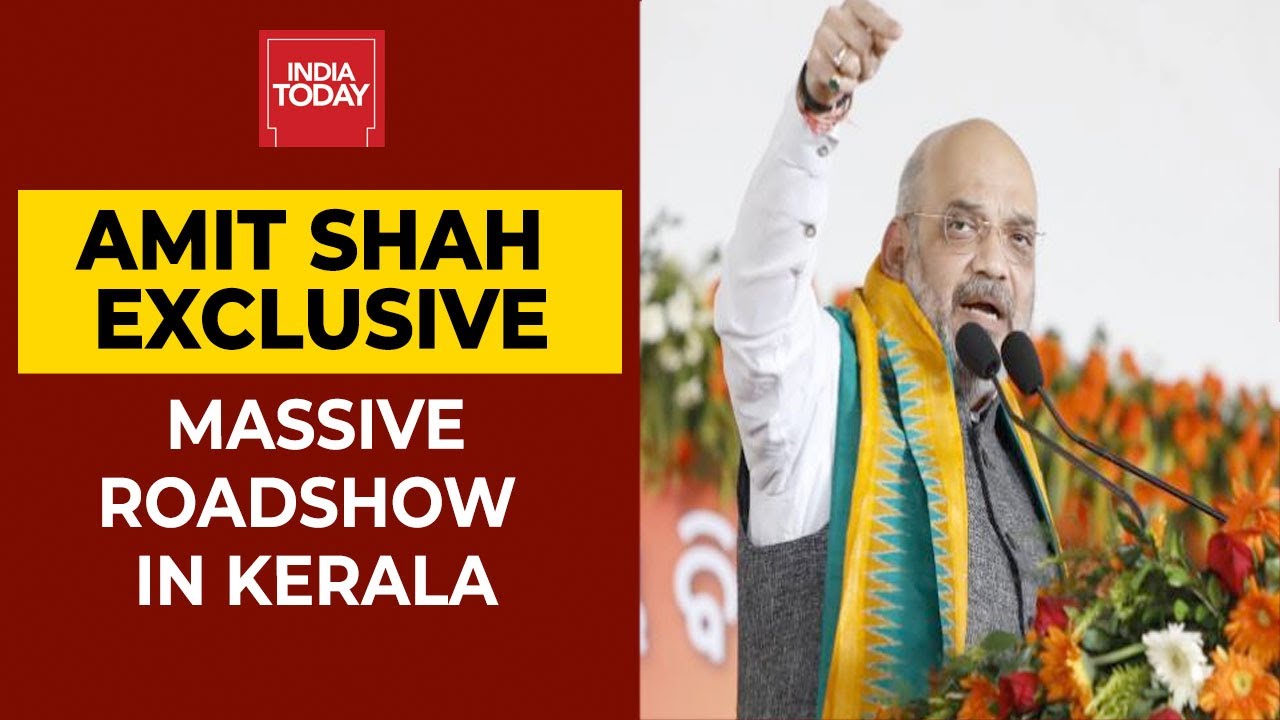 'People Fed Of LDF And UDF,' Says Union Home Minister Amit Shah During A Massive Rally In Kerala