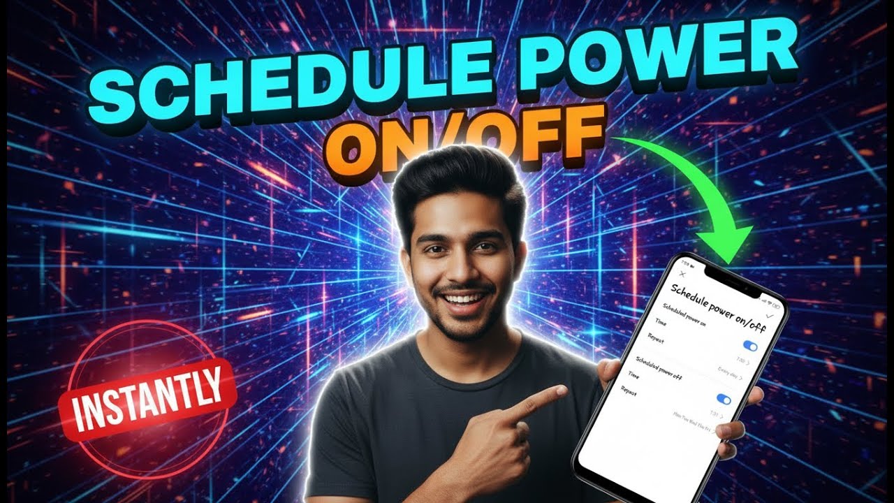 How to Schedule Auto Power On/Off on Your Android Phone | Automate Your Device