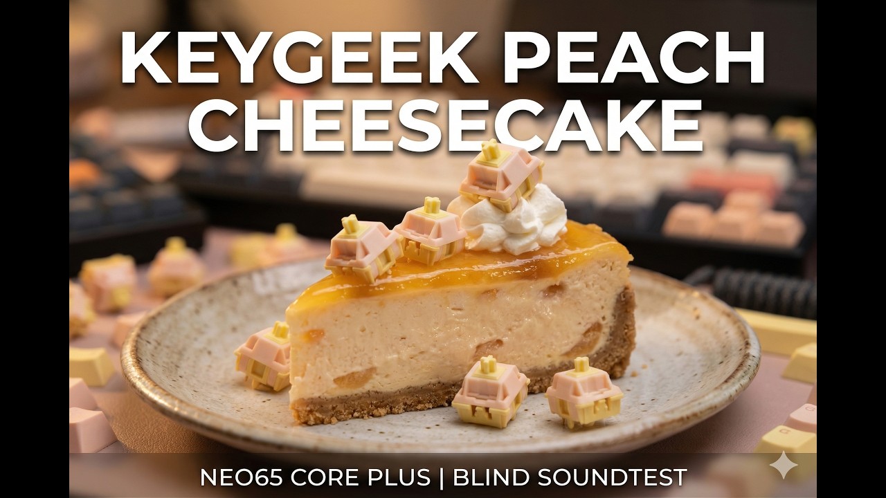 Keygeek Peach Cheesecake: HMX Level Clack, But is it Better than M3?