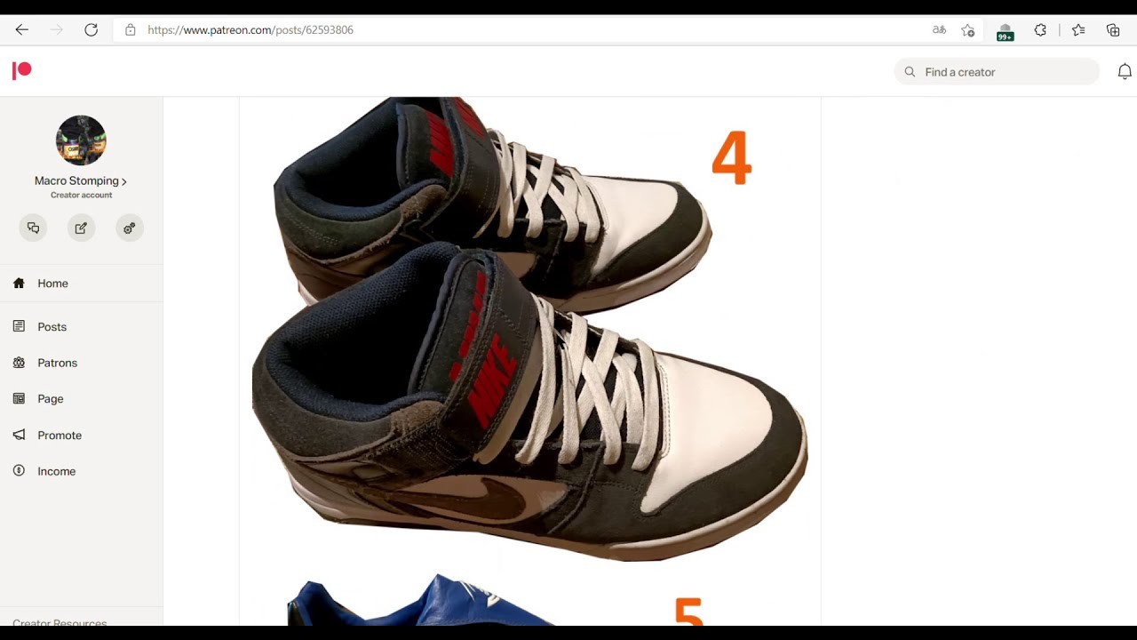 The giant shoes are your choice !