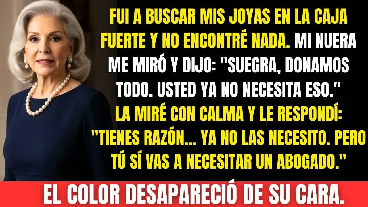 Mi nuera donó mis joyas y dijo： “Usted ya no las necesita”… pero no esperaba lo que haría después.