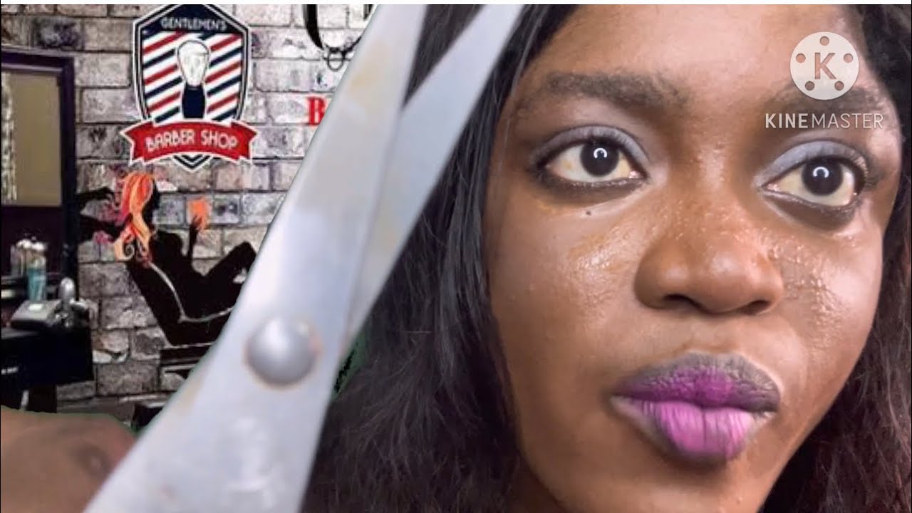 Asmr ✨HAIR CUT ROLEPLAY ( upclose asmr ,gum chewing , Barber ). Requested video