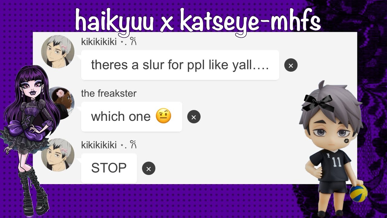 haikyuu x katseye !! — monster high fright song ⋆˚࿔ 💜 𝜗𝜚˚⋆