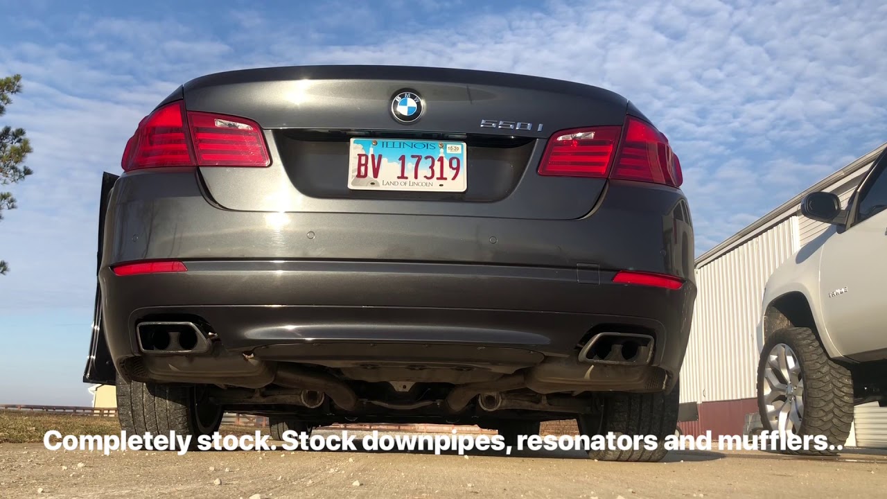 F10 BMW 550i ARM Downpipes SOUND DIFFERENCES!!