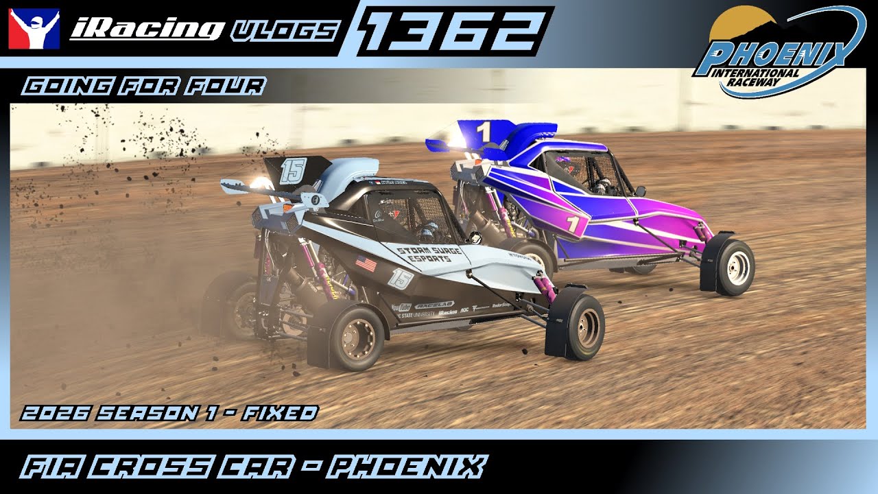 Going for Four - FIA Cross Car @ Phoenix (Rallycross) - Fixed - iRacing Ep. 1362