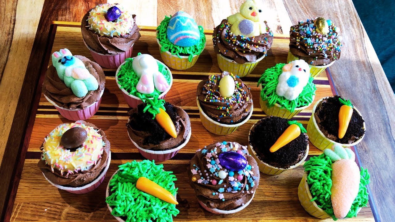 Chocolate Easter Cupcakes 🐣 Cupcakes de Pâques au Chocolat 🧁