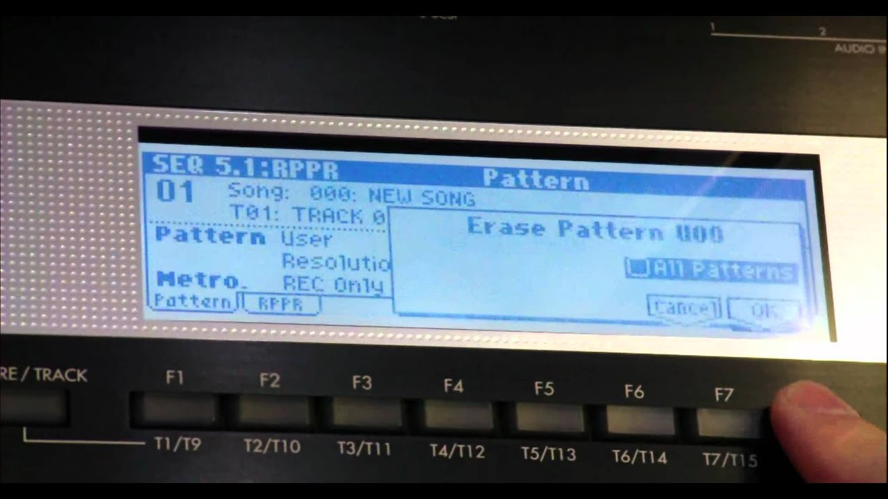 Korg TR61 Realtime recording