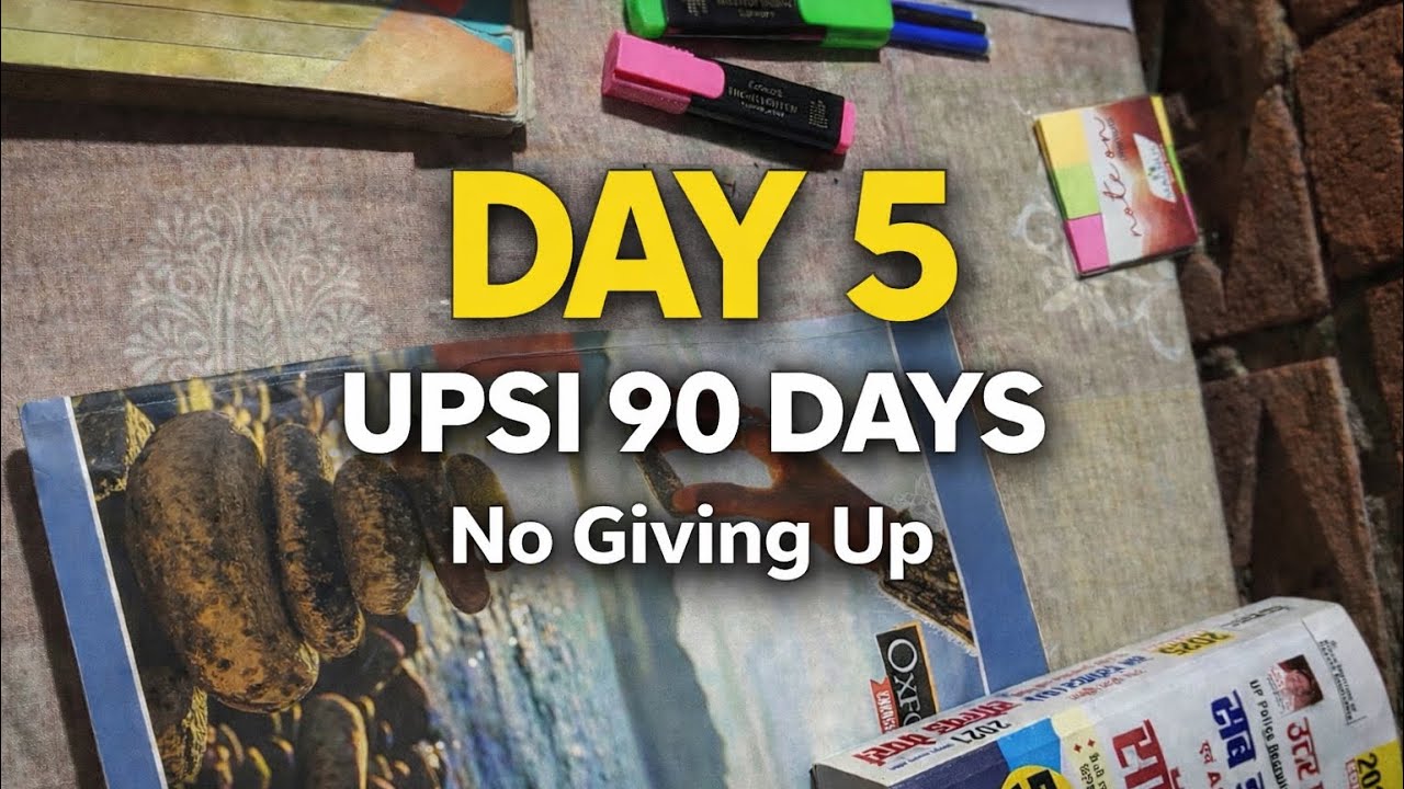 Day 5 | UPSI 90 Days Challenge | No Giving Up 💪📚