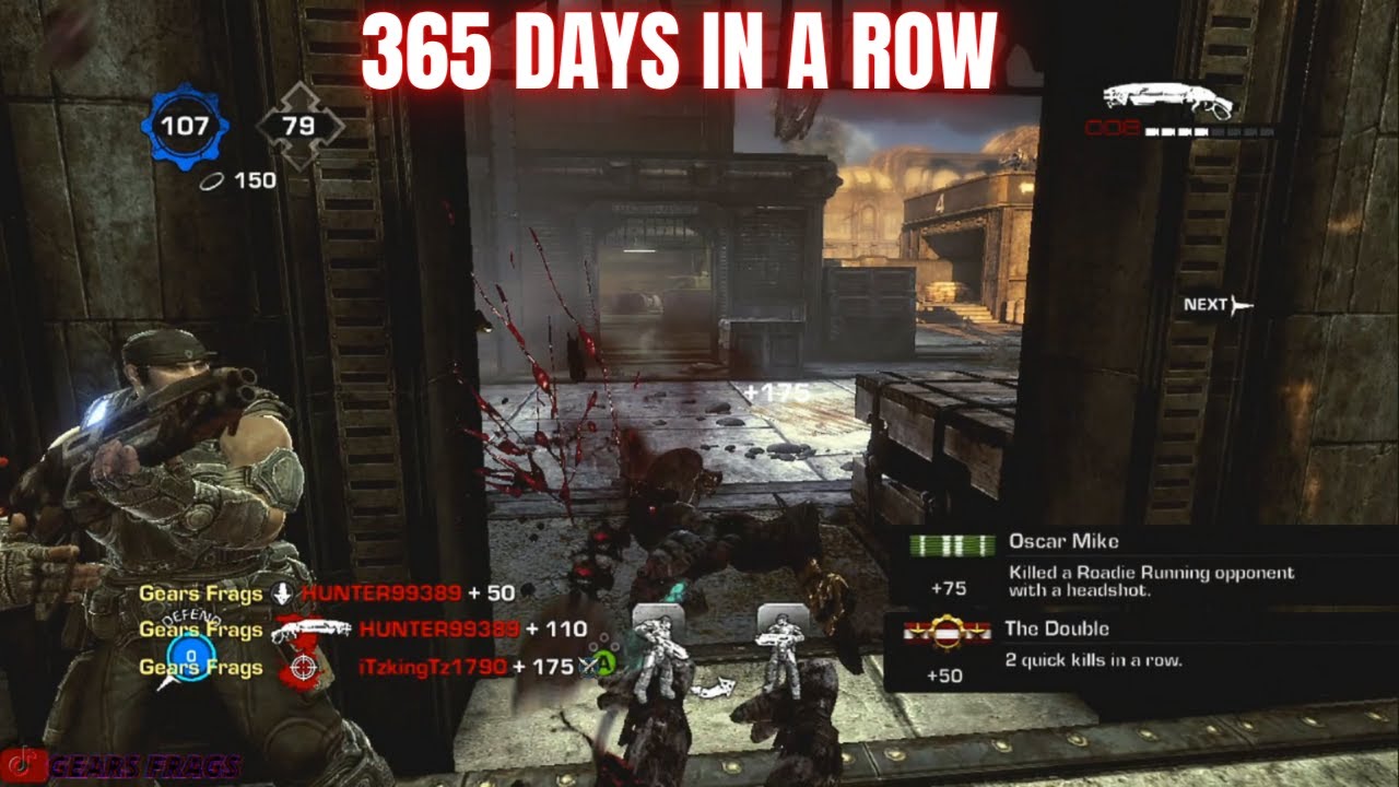 1 YEAR OF DAILY UPLOADING - Gears Of War 3